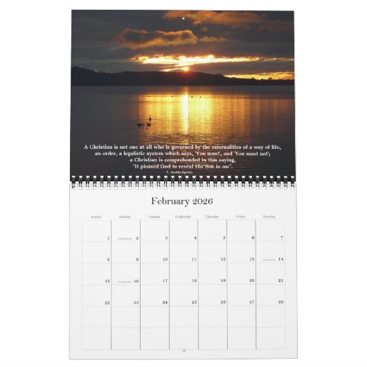 生命カレンダーの選択Eのための引用文 カレンダー (2月 2026)