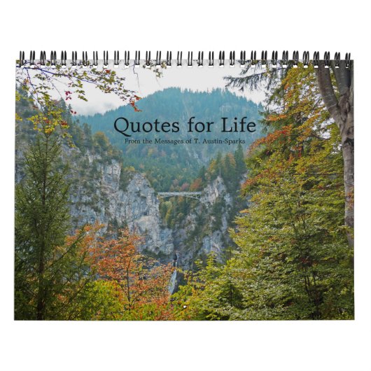 生命カレンダーの選択Fのための引用文 カレンダー (カバー)