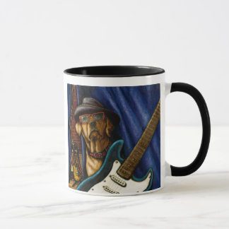 "生命ギター"の黄色のとよりよいですラブラドール マグカップ