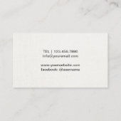 生命コーチの健康のスパのセラピーのエレガントなSucculent 名刺 (裏面)