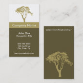 生命コーチの名刺のテンプレート 名刺 (正面/裏面)