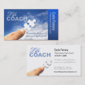 生命コーチの精神的な勧めることのために昇進 名刺 (正面/裏面)