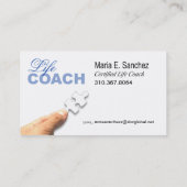 生命コーチの精神的な勧めることのために昇進 名刺 (裏面)