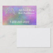 生命コーチの霊気のPractionerの治療師の名刺 名刺 (正面/裏面)