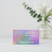 生命コーチの霊気のPractionerの治療師の名刺 名刺 (スタンド正面)