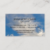 生命コーチの青空のやる気を起こさせるな引用文 名刺 (裏面)