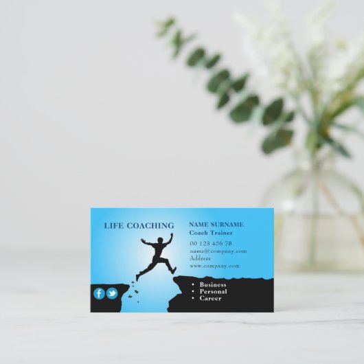 生命コーチ 名刺 (スタンド正面)