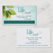 生命コーチIの個人的なゴールの精神的な勧めること 名刺 (正面/裏面)