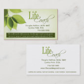 生命コーチIの個人的なゴールの精神的な勧めること 名刺 (正面/裏面)