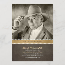 生命サービスの葬儀の記念の写真のお祝い 招待状