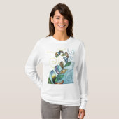 生命シダのパッチワーク Tシャツ (正面フル)
