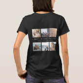 生命タイポグラフィのInstagramの写真のための親友 Tシャツ (裏面)