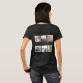 生命タイポグラフィのInstagramの写真のための親友 Tシャツ (裏面フル)