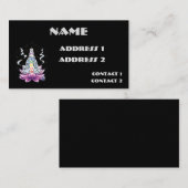 生命チャクラの女神の名刺の花 名刺 (正面/裏面)