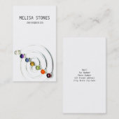 生命チャクラの宝石用原石の禅のデザインの円 名刺 (正面/裏面)