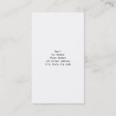 生命チャクラの宝石用原石の禅のデザインの円 名刺 (裏面)