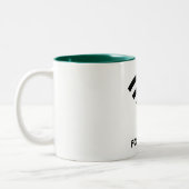 生命ハンター緑のためのWIFI 11のozのツートーンマグ ツートーンマグカップ (左)