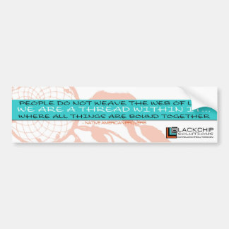 生命バンパーステッカーのBlackChipのくもの巣 バンパーステッカー