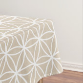 生命パターンの花: ベージュ テーブルクロス (インサイチュ)