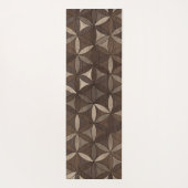 生命パターン-木の質の花 ヨガマット (裏面)