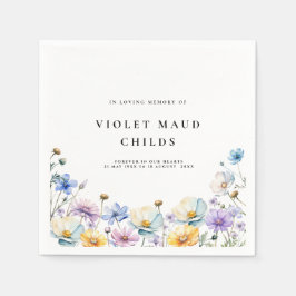 生命フローラ葬儀お祝い スタンダードカクテルナプキン