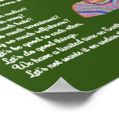 生命プリントの印象包の引用文 ポスター (角)