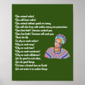 生命プリントの印象包の引用文 ポスター (正面)