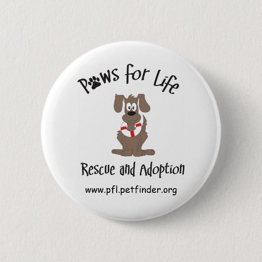 生命ボタンのための足 缶バッジ (正面)