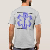 生命ポケットTのための救急医療隊員 Tシャツ (裏面)