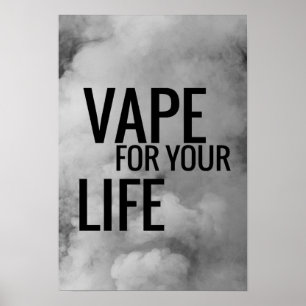 生命ポスタープリントのための黒雲Vape ポスター