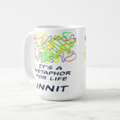 生命マグのための隠喩 コーヒーマグカップ (正面左)