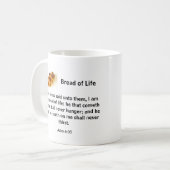 生命マグのパン コーヒーマグカップ (正面左)