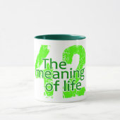 生命マグの42意味-スタイル及び色を選んで下さい マグカップ (中央)
