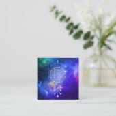 生命ヨガの霊気の占星術の*~*の宇宙花 スクエア名刺 (スタンド正面)
