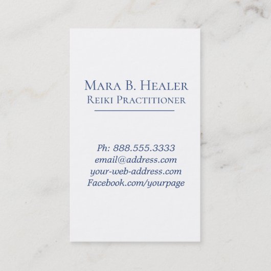 生命ヨガの霊気の占星術の*~*の宇宙花 名刺 (裏面)