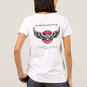 生命ライダー十字logo2 tシャツ (裏面)