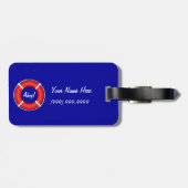 生命リングのパーソナライズな荷物のラベル ラゲッジタグ (裏面横)