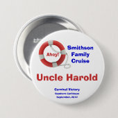 生命リングの巡航の名前をカスタムするのバッジ 缶バッジ (正面&裏面)