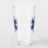 生命ロゴのEMS EMTの救急医療隊員の星 タンブラーグラス (左)