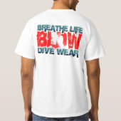生命ロゴを呼吸して下さい Tシャツ (裏面)