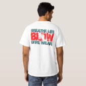 生命ロゴを呼吸して下さい Tシャツ (裏面フル)