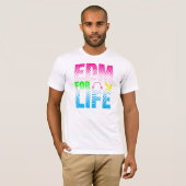 生命ワイシャツのためのEDM Tシャツ (正面フル)