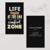 生命ヴィンテージのタイポグラフィのカスタムな名刺 名刺 (正面/裏面)