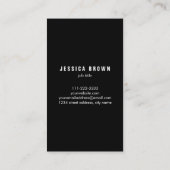 生命ヴィンテージのタイポグラフィのカスタムな名刺 名刺 (裏面)