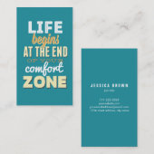 生命ヴィンテージのタイポグラフィのカスタムな名刺 名刺 (正面/裏面)