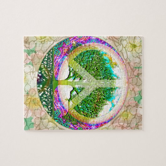 生命世界平和の木 ジグソーパズル (横)