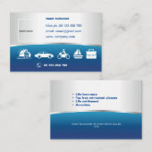 生命保険 名刺 (正面/裏面)