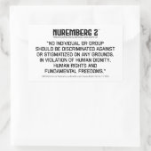 生命倫理と人権に関する宣言2005 A. 11 長方形シール (バッグ)