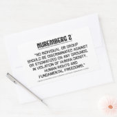 生命倫理と人権に関する宣言2005 A. 11 長方形シール (封筒)