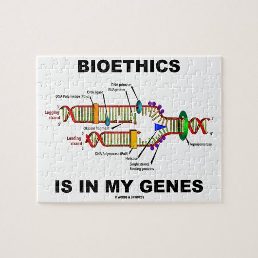 生命倫理は私の遺伝子にある(DNA複製) ジグソーパズル (横)